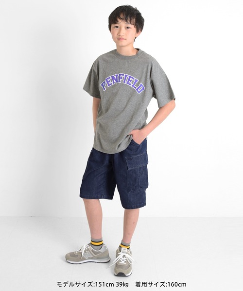 GLAZOS(グラソス)の「【Penfield】【接触冷感】アーチロゴプリント半袖Tシャツ(Tシャツ/カットソー・キッズ・ホワイト/グレー/オレンジ・170cm/140cm/150cm/160cm)」の19枚目の写真