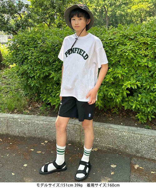 GLAZOS(グラソス)の「【Penfield】【接触冷感】アーチロゴプリント半袖Tシャツ(Tシャツ/カットソー・キッズ・ホワイト/グレー/オレンジ・170cm/140cm/150cm/160cm)」の18枚目の写真