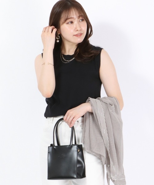 HANES(ヘインズ)の「Hanes(ヘインズ)Japan Fit for HER ノースリーブTシャツ レディース/2枚入りパックT(Tシャツ/カットソー・レディース・ホワイト×イエロー/ホワイト×ブラック/ホワイト×ピンク・M/L)」の17枚目の写真