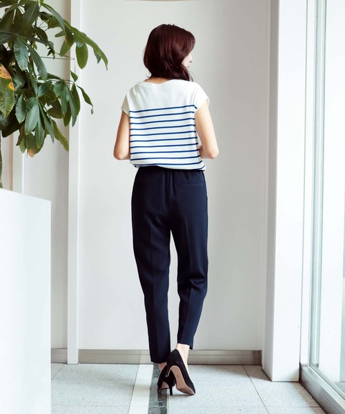 Jines（ジネス）の「ソリビアビンテージテーパードパンツ（その他パンツ・レディース・アッシュグレー/ネイビー/グレー・38）」の7枚目の写真