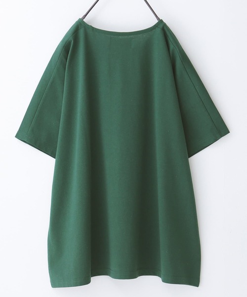 n'OrLABEL(ノアールレーベル)の「『ツアープリントリサイクルTシャツ』(Tシャツ/カットソー・レディース・チャコールグレー/ダークグリーン/ベージュ・FREE)」の9枚目の写真