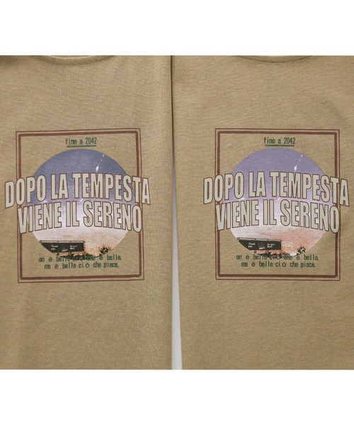 n'OrLABEL(ノアールレーベル)の「『ツアープリントリサイクルTシャツ』(Tシャツ/カットソー・レディース・チャコールグレー/ダークグリーン/ベージュ・FREE)」の14枚目の写真