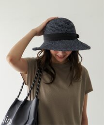 雑材こま編みダウンハット