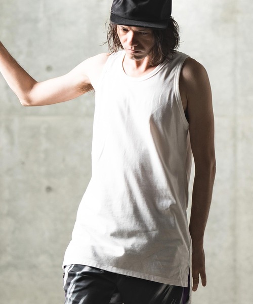 【セール】mta502-Long length tank top タンクトップ（タンクトップ）｜GLIMCLAP（グリムクラップ）