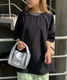 【ZOZO限定】配色ハーフスリーブナイロンプルオーバー