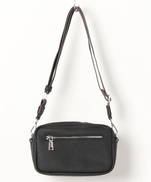 Miscere（ミスケーレ）の「◇ ラインベルトスクエアショルダーバッグ GLBG-003（ショルダーバッグ・レディース・アイボリー/ブラック・FREE）」の5枚目の写真