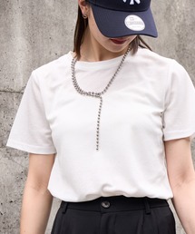 夏の抜け感アイテム シアーラメ Tシャツ