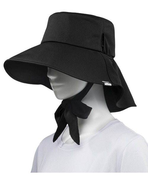 MIZUNO（ミズノ　）の「ＵＶ垂れ付きリボンハット（ハット・レディース・シルバーグレー/ベージュ/ブラック・FREE）」の12枚目の写真