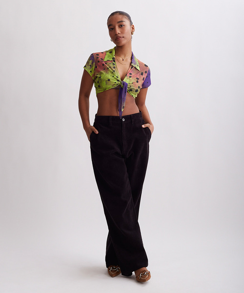 Saturdays NYC(サタデーズ ニューヨークシティ )の「Jillian Tie Front Top(その他トップス・レディース・ミント/ブラウン系その他2・M/S)」の3枚目の写真
