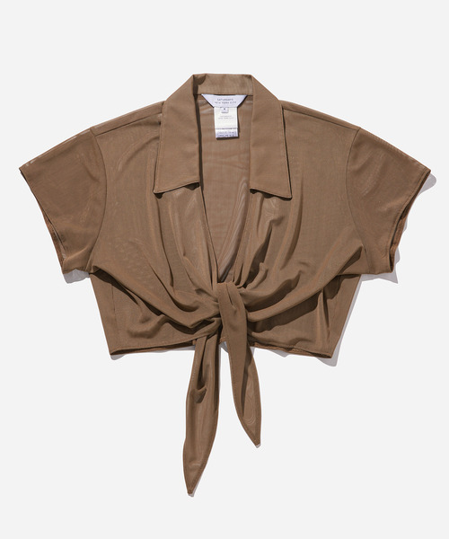Saturdays NYC(サタデーズ ニューヨークシティ )の「Jillian Tie Front Top(その他トップス・レディース・ミント/ブラウン系その他2・M/S)」の17枚目の写真