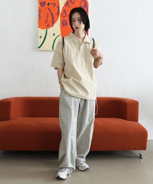 FOLLOWIN（フォロウィン）の「[UNISEX] ナイロンサイドバルーンパンツ（スウェットパンツ・レディース・ブラック/ブルー/ライトグレー/ピンク・FREE）」の22枚目の写真