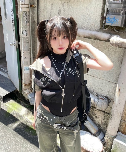 Basic Pleasure Mode（ベーシックプレジャーモード）の「【Basic Pleasure Mode/ ベーシックプレジャーモード 】PU ONE SHOULDER BAG/ フェイクレザー ワンショルダーバッグ ボディバッグ リュック（ショルダーバッグ・メンズ・ブラック・ONE SIZE）」の18枚目の写真