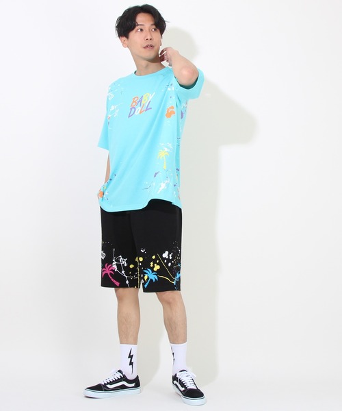 BABYDOLL(ベビードール)の「親子お揃い SUMMER ペイントTシャツ 8393A (ボトム別売り)(Tシャツ/カットソー・レディース・ターコイズブルー/ブラック・M/XL/S/L)」の13枚目の写真