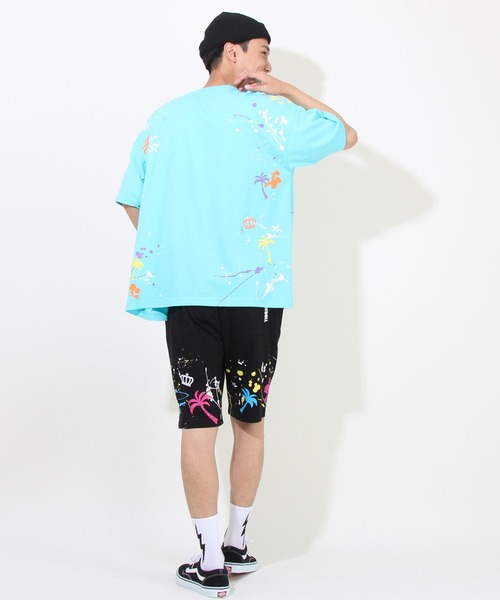 BABYDOLL(ベビードール)の「親子お揃い SUMMER ペイントTシャツ 8393A (ボトム別売り)(Tシャツ/カットソー・レディース・ターコイズブルー/ブラック・M/XL/S/L)」の15枚目の写真
