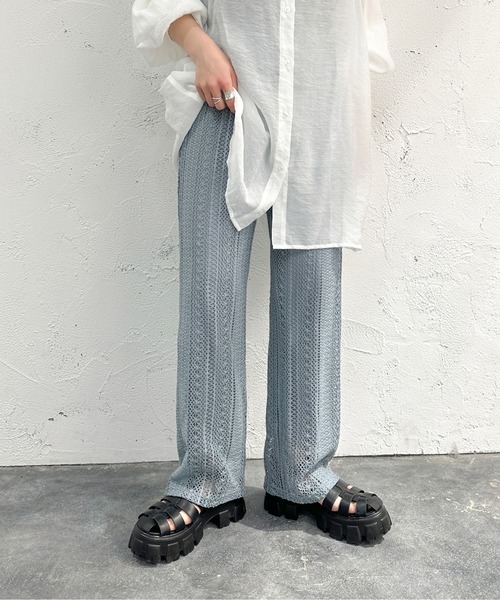 apres jour mignon(アプレジュールミニョン)の「レースパンツ【SETUP着用可能】【ZOZOTOWN限定アイテム】(その他パンツ・レディース・アイボリー/ブルー・SMALL/X-LARGE/MEDIUM)」の13枚目の写真