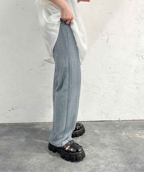 apres jour mignon(アプレジュールミニョン)の「レースパンツ【SETUP着用可能】【ZOZOTOWN限定アイテム】(その他パンツ・レディース・アイボリー/ブルー・SMALL/X-LARGE/MEDIUM)」の10枚目の写真