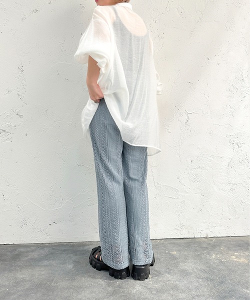 apres jour mignon(アプレジュールミニョン)の「レースパンツ【SETUP着用可能】【ZOZOTOWN限定アイテム】(その他パンツ・レディース・アイボリー/ブルー・SMALL/X-LARGE/MEDIUM)」の15枚目の写真