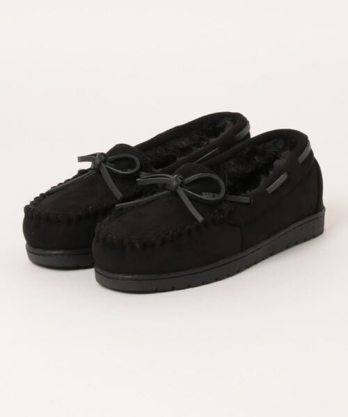 Shoes in Closet（シューズインクローゼット）の「【24AW新色入荷モカ】軽量 厚めソール デイリー リボン モカシン 7641（モカシン/デッキシューズ・レディース・キャメル/グレー/ブラック/ブラウン系・L/LL/S/M）」の11枚目の写真