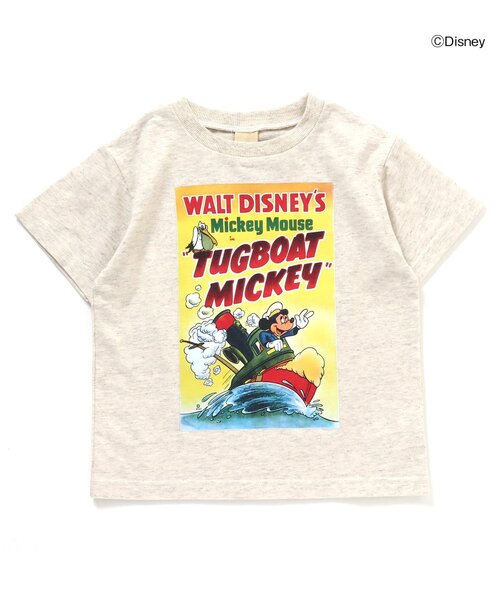 Disney（ディズニー）の「ディズニーキャラクターポスターアートTシャツ（Tシャツ/カットソー・キッズ・アイボリー/サックスブルー/グリーン/レッド/ベージュ/ラベンダー/パープル/イエロー・80/90/100/110/120/130）」の2枚目の写真