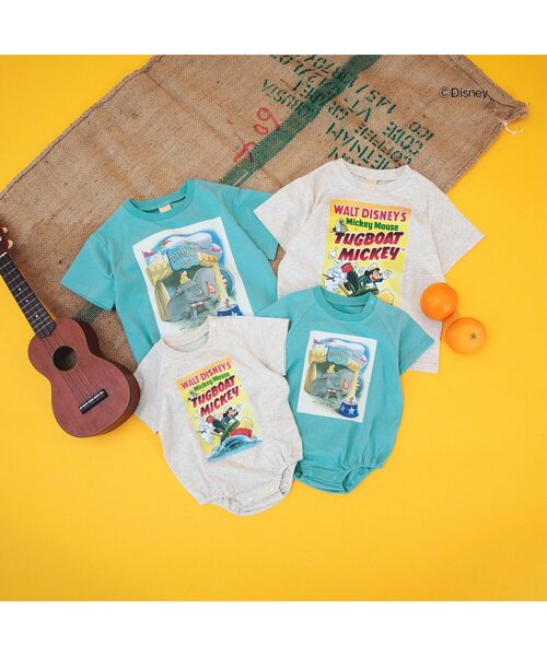 Disney（ディズニー）の「ディズニーキャラクターポスターアートTシャツ（Tシャツ/カットソー・キッズ・アイボリー/サックスブルー/グリーン/レッド/ベージュ/ラベンダー/パープル/イエロー・80/90/100/110/120/130）」の10枚目の写真