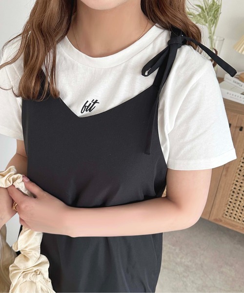 apres jour(アプレジュール)の「アソートロゴ刺繍Tシャツ【ZOZOTOWN限定アイテム】(Tシャツ/カットソー・レディース・ホワイト系その他/アイボリー/ブラック/オフホワイト・フリー/X-LARGE)」の10枚目の写真