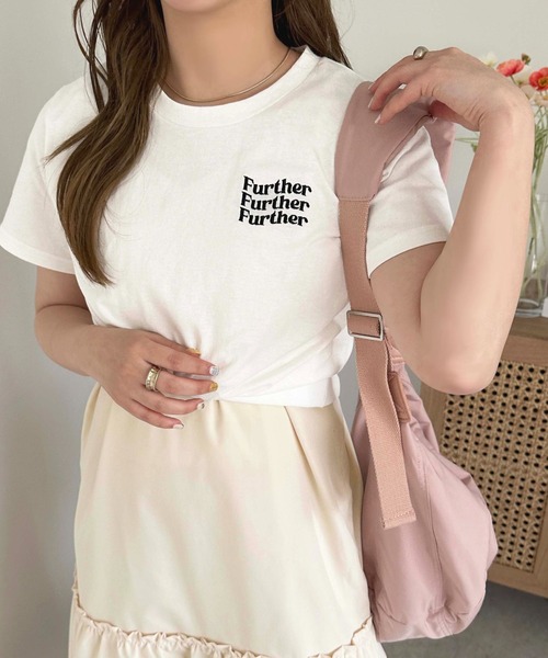 apres jour(アプレジュール)の「アソートロゴ刺繍Tシャツ【ZOZOTOWN限定アイテム】(Tシャツ/カットソー・レディース・ホワイト系その他/アイボリー/ブラック/オフホワイト・フリー/X-LARGE)」の17枚目の写真