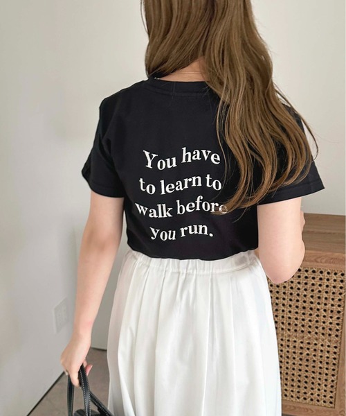 apres jour(アプレジュール)の「アソートロゴ刺繍Tシャツ【ZOZOTOWN限定アイテム】(Tシャツ/カットソー・レディース・ホワイト系その他/アイボリー/ブラック/オフホワイト・フリー/X-LARGE)」の18枚目の写真