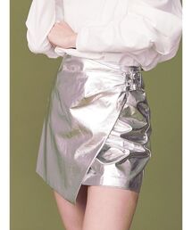 EVRIS | バックルデザインラップミニスカート(スカート)