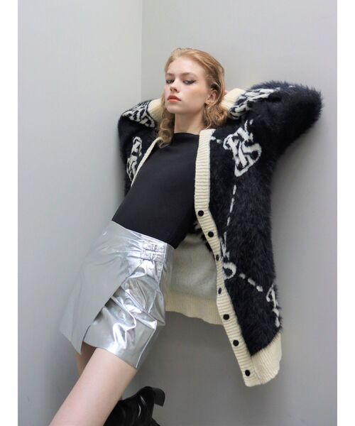 EVRIS（エヴリス）の「バックルデザインラップミニスカート（スカート・レディース・ブラック/シルバー・SMALL/MEDIUM）」の17枚目の写真