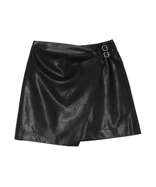 EVRIS（エヴリス）の「バックルデザインラップミニスカート（スカート・レディース・ブラック/シルバー・SMALL/MEDIUM）」の21枚目の写真