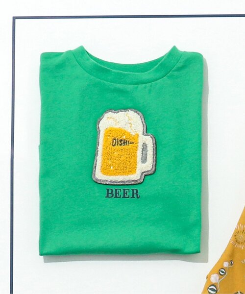 BREEZE（ブリーズ）の「【10色展開/プチプラ】サマーバケーションTシャツ（Tシャツ/カットソー・キッズ・レインボー/オフホワイト/グリーン/ライム/チャコール/オレンジ/イエロー/ベージュ/ピンク/ターコイズブルー・110/80/100/90/140/120/130）」の6枚目の写真