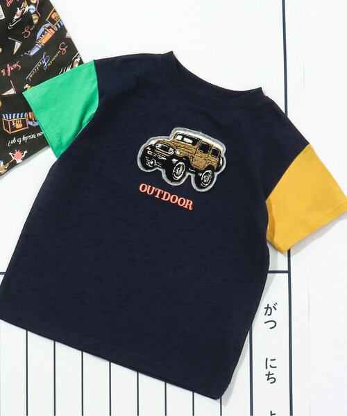 BREEZE（ブリーズ）の「【10色展開/プチプラ】サマーバケーションTシャツ（Tシャツ/カットソー・キッズ・レインボー/オフホワイト/グリーン/ライム/チャコール/オレンジ/イエロー/ベージュ/ピンク/ターコイズブルー・110/80/100/90/140/120/130）」の10枚目の写真