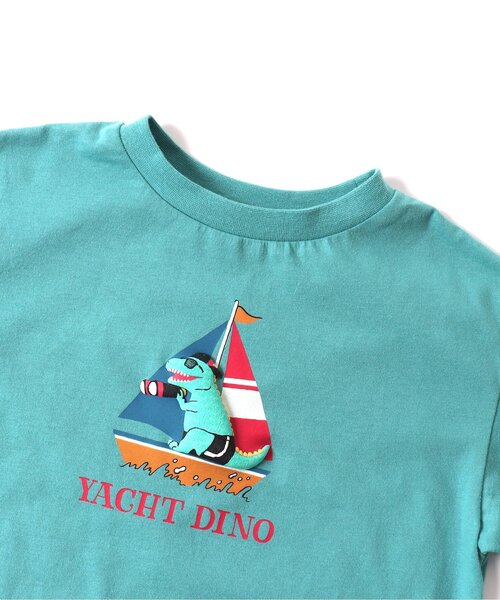 BREEZE（ブリーズ）の「【10色展開/プチプラ】サマーバケーションTシャツ（Tシャツ/カットソー・キッズ・レインボー/オフホワイト/グリーン/ライム/チャコール/オレンジ/イエロー/ベージュ/ピンク/ターコイズブルー・110/80/100/90/140/120/130）」の22枚目の写真