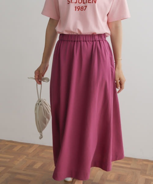 URBAN RESEARCH DOORS(アーバンリサーチドアーズ)の「リネン混フレアスカート(スカート・レディース・ベージュ/パープル/ネイビー・MEDIUM)」の19枚目の写真