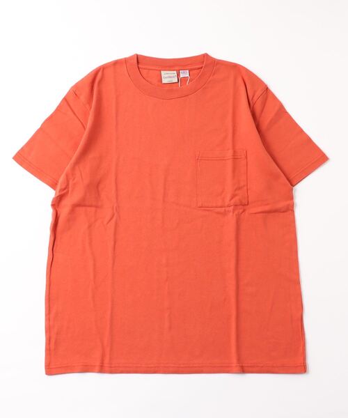 Goodwear(グッドウェア)の「Good wear ポケット付き S/S TEE(Tシャツ/カットソー・メンズ・ダークブラウン/グレー/ホワイト/ブラック/ブルー系/ダークグリーン/オレンジ・L/M/XL)」の7枚目の写真