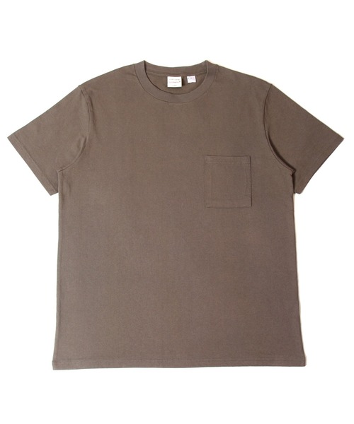 Goodwear(グッドウェア)の「Good wear ポケット付き S/S TEE(Tシャツ/カットソー・メンズ・ダークブラウン/グレー/ホワイト/ブラック/ブルー系/ダークグリーン/オレンジ・L/M/XL)」の5枚目の写真