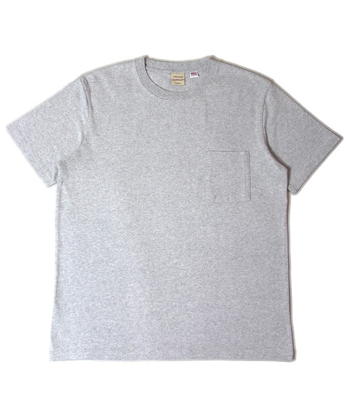 Goodwear(グッドウェア)の「Good wear ポケット付き S/S TEE(Tシャツ/カットソー・メンズ・ダークブラウン/グレー/ホワイト/ブラック/ブルー系/ダークグリーン/オレンジ・L/M/XL)」の4枚目の写真