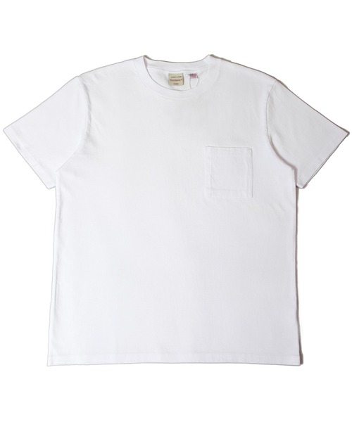 Goodwear(グッドウェア)の「Good wear ポケット付き S/S TEE(Tシャツ/カットソー・メンズ・ダークブラウン/グレー/ホワイト/ブラック/ブルー系/ダークグリーン/オレンジ・L/M/XL)」の2枚目の写真