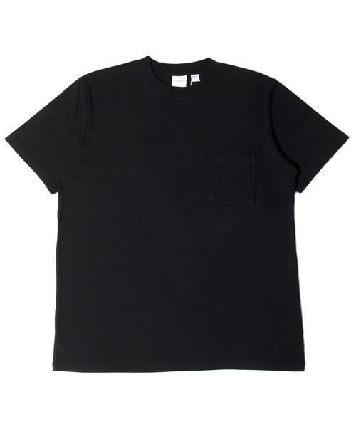 Goodwear(グッドウェア)の「Good wear ポケット付き S/S TEE(Tシャツ/カットソー・メンズ・ダークブラウン/グレー/ホワイト/ブラック/ブルー系/ダークグリーン/オレンジ・L/M/XL)」の3枚目の写真