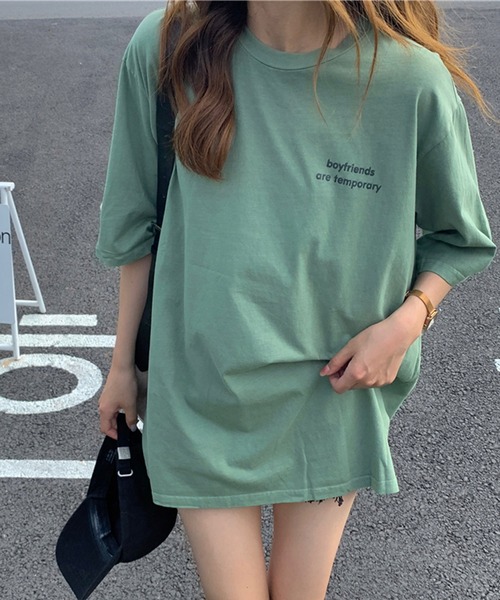 VitaFelice(ヴィータフェリーチェ)の「ワンポイント 半袖Tシャツ(Tシャツ/カットソー・レディース・ピンク系その他/グレー/ホワイト/グリーン・FREE)」の13枚目の写真