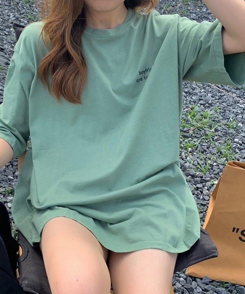 VitaFelice(ヴィータフェリーチェ)の「ワンポイント 半袖Tシャツ(Tシャツ/カットソー・レディース・ピンク系その他/グレー/ホワイト/グリーン・FREE)」の16枚目の写真