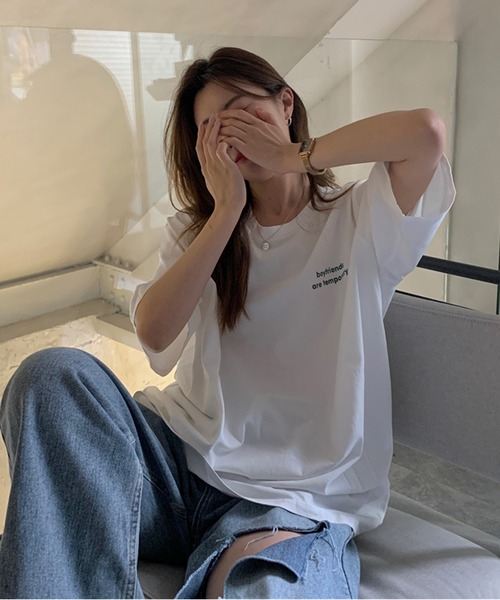 VitaFelice(ヴィータフェリーチェ)の「ワンポイント 半袖Tシャツ(Tシャツ/カットソー・レディース・ピンク系その他/グレー/ホワイト/グリーン・FREE)」の18枚目の写真