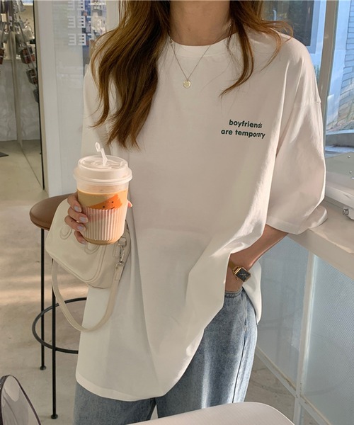 VitaFelice(ヴィータフェリーチェ)の「ワンポイント 半袖Tシャツ(Tシャツ/カットソー・レディース・ピンク系その他/グレー/ホワイト/グリーン・FREE)」の19枚目の写真