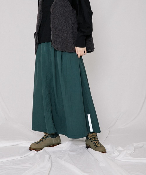 EKAL（エカル）の「『UVカット』『撥水』ネイチャークリーンスカート（スカート・レディース・チャコールグレー/グリーン・ONE）」の14枚目の写真