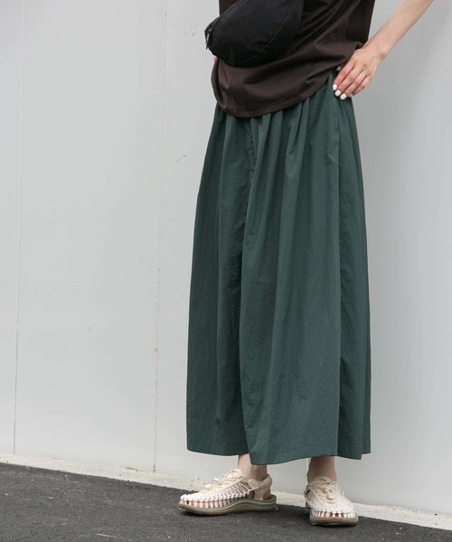 EKAL（エカル）の「『UVカット』『撥水』ネイチャークリーンスカート（スカート・レディース・チャコールグレー/グリーン・ONE）」の18枚目の写真