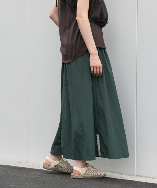 EKAL（エカル）の「『UVカット』『撥水』ネイチャークリーンスカート（スカート・レディース・チャコールグレー/グリーン・ONE）」の22枚目の写真