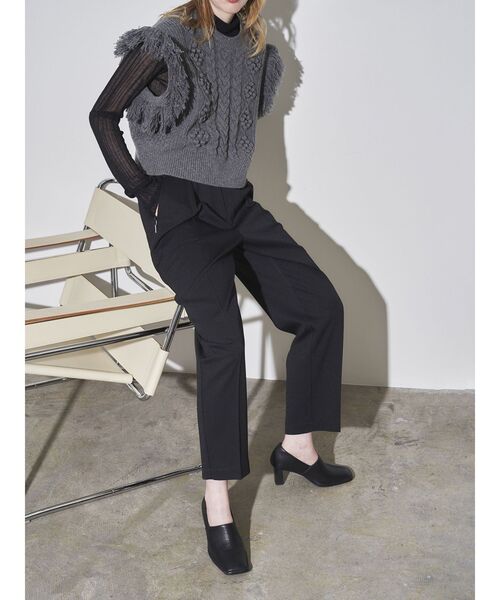 ELENDEEK(エレンディーク)の「ツイルベイカーパンツ(その他パンツ・レディース・ブラック/オフホワイト・01/02)」の3枚目の写真