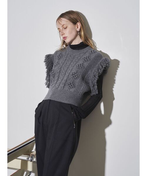 ELENDEEK(エレンディーク)の「ツイルベイカーパンツ(その他パンツ・レディース・ブラック/オフホワイト・01/02)」の4枚目の写真