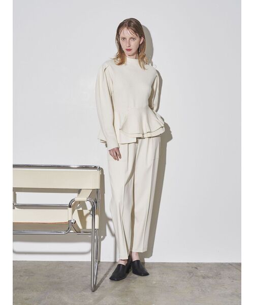 ELENDEEK(エレンディーク)の「ツイルベイカーパンツ(その他パンツ・レディース・ブラック/オフホワイト・01/02)」の10枚目の写真