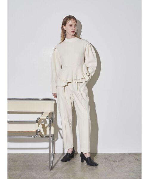 ELENDEEK(エレンディーク)の「ツイルベイカーパンツ(その他パンツ・レディース・ブラック/オフホワイト・01/02)」の11枚目の写真